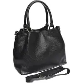 Roberta M Zwart Rundleer Tas