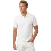Lacoste Heren Poloshirt - Korte Mouwen - Wijd Model - Wit - Maat 5XL