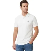 Lacoste polo slim fit wit effen katoen