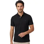 Lacoste Regular fit polo zwart katoen 3-knoops