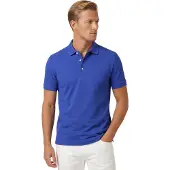 Lacoste polo blauw effen katoen normale fit