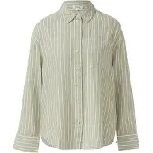 s.Oliver relaxed fit blouse met lange mouwen van mix van linnen en viscose
