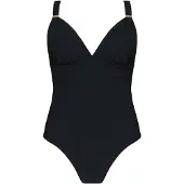 Barts Badpak Women Solid Plunge Shaping One Piece Black-Maat 42
