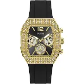 GUESS Analoog horloge 'Phoenix Quantum' goud / zwart