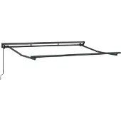 vidaXL Handmatig uitschuifbare luifel Bordeauxrood 3,5 x 2 m