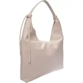 Roberta M Beige Rundleer Tas