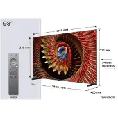 TCL QD-Mini LED TV 98C89K 98" 4K UHD 2025