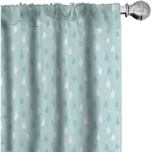 Abakuhaus Gordijnen Blauw-Wit – 2-delige set Microvezel Verduistering 75x245