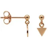Karma Oorbellen Hanging Triangle | Rosé