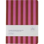 A-Journal Fabrique - Agenda 2026/2027 - 18 maanden - Roze Strepen - A5