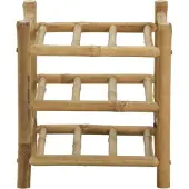 vidaXL Wijnrek Naturel 32,5 x 29,5 x 36 cm Bamboe
