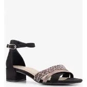 Marco Tozzi dames sandalen met hak zwart panter maat 38