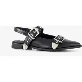 Nova dames slingbacks met gespen zwart maat 36