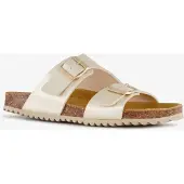 Hush puppies dames bio slippers champagne goud maat 41