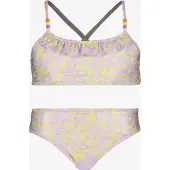 Osaga meisjes bikini met bloemenprint lila maat 134/140