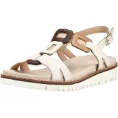 Ara Sandalen met riem bruin / donkerbruin / wit