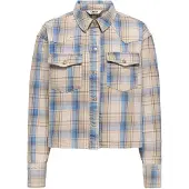 ONLY Blouse 'ONLLOU' beige / camel / lichtblauw