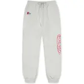 AND1 Broek lichtgrijs / bloedrood