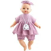 Paola Reina pop Sonia - speelgoedpop in paarsroze jurk 36 cm.