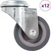 Syfax 12 st Zwenkwielen met boutgaten 50 mm