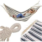 Zolta - Hangmat met Spreidstok - 220x160cm - Tweepersoons - Polyester en Katoen