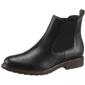 Tamaris Boots 'Stiefel Damen 1-25056-41/003 Echtleder in schwarz' zwart
