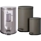 Excellent houseware Pedaalemmer Set 20L & 5L Brons
