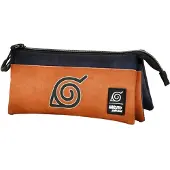 Northix Naruto Shippuden - Driedelige etui voor schoolspullen