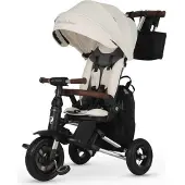 Q-Play Nova Deluxe Tricycle Stroller Beige