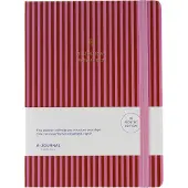 A-Journal My Journal - Agenda 2026/2027 - 18 maanden - Strepen Roze - A5