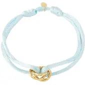 Yehwang Armband met zonnige dagknoop - Babyblauw - Verkleurt niet - Cadeau - Goudlief.nl