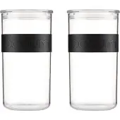 Bodum Voorraadpot Presso Black 2L (Set van 2)