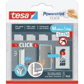 TESA Powerstrips Click Zelfklevende strips 2 M Slim 4 Stuks