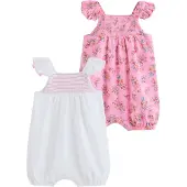 Next Rompertje/body groen / oranje / pink / wit