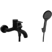 Kielle Oudee - Badkraan met accessoires EcoSpare, matzwart 10302SN44
