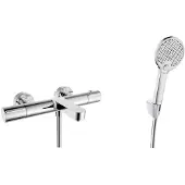 Kielle Oudee - Thermostatische badkraan, met accessoires EcoSpare, chroom 10302SNT110