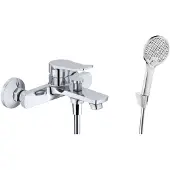 Kielle Nefia - Badkraan met accessoires, EcoSpare, chroom 10327SN100