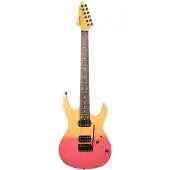 Mooer MMT50 Yellow-Pink Gradient elektrische gitaar met gigbag