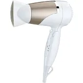 Elit Föhn 1600W- lichtgewicht haardroger- met koude lucht stand- compact en sneldrogend-zwart.