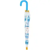 Koopman Kinderparaplu zeehond transparant met blauw handvat voor jongens en meisjes.