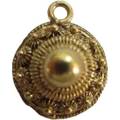 Zeeuws Meisje - zeeuwse bolle dichte knoop echt verguld, kleine 2 cm Hangers