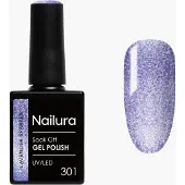 Nailura - Gel Polish 301 - Lavender Sparkle - 10 ml