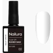Nailura - Rubber Base 2 - Milky White - 10 ml