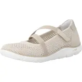 Remonte Damenschuhe Ballerinas Ballerina Beige Freizeit