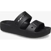 Crocs Baya Platform dames slippers zwart maat 39/40