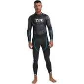 Tyr Hurricane Cat 3 Long Sleeve Neoprene Wetsuit Grijs S-M Man