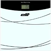 Elit digitale weegschaal- LCD display- max.gewicht 180 kg- met tarrafunctie- zwart.