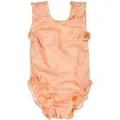 Dirkje badpak all over print oranje Meisjes Polyester All over print - maat 110/116