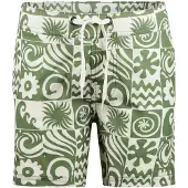 Koko Noko zwemshort olijfgroen Jongens Polyester All over print - maat 86/92