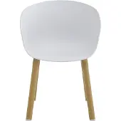 Clayre & Eef Eetkamerstoel 54x51x82 cm Wit Metaal